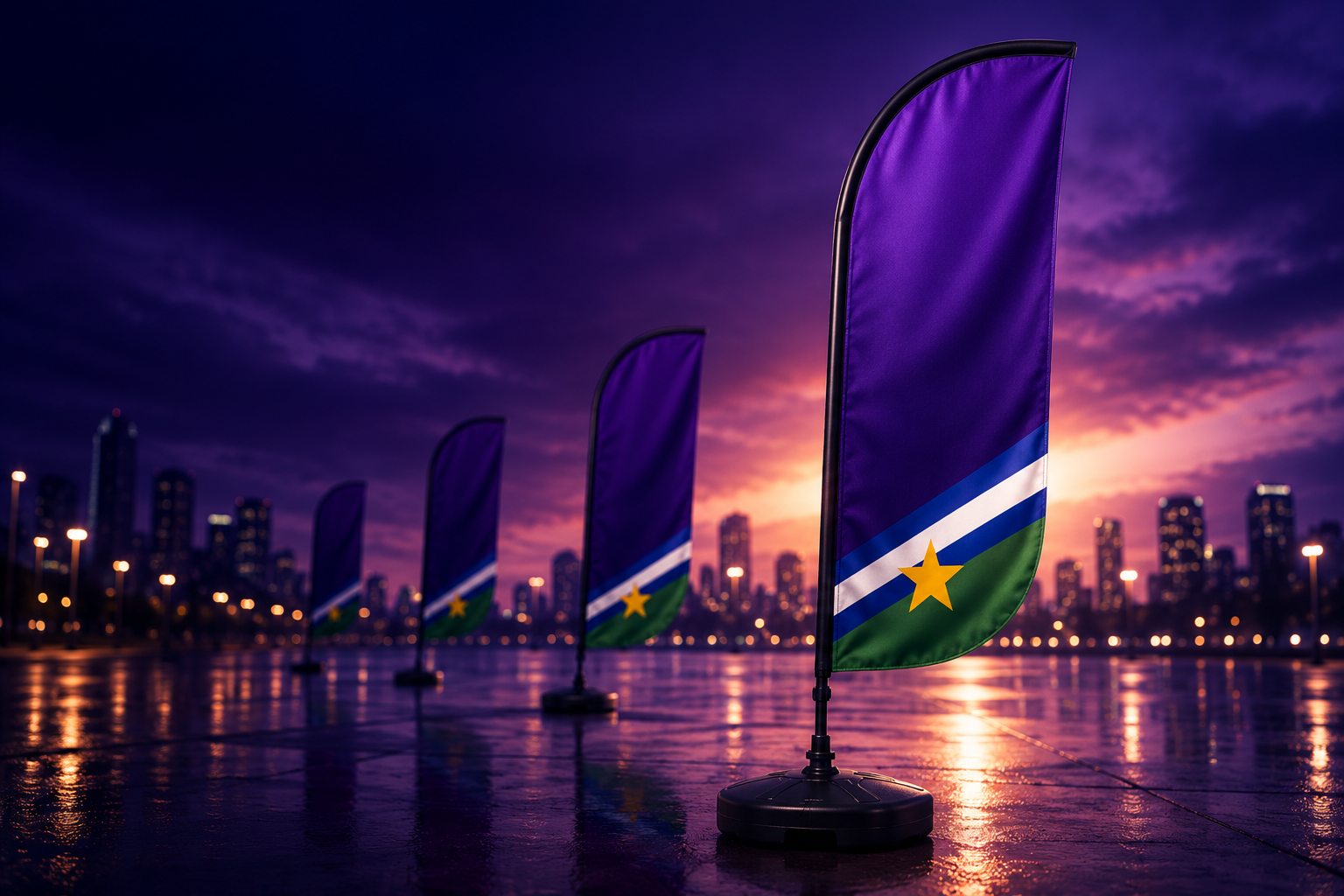 Wind Banners para campanhas eleitorais